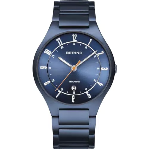 BERING Herrenuhr Quarz - Titanium Kollektion mit Titan und Saphirglas