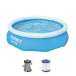 Bestway Fast Set Aufstellpool-Set mit Filterpumpe Ø 305 x 76 cm