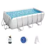 Bestway Power Steel Frame Pool Set mit Sandfilteranlage 412 x 201 x 122 cm