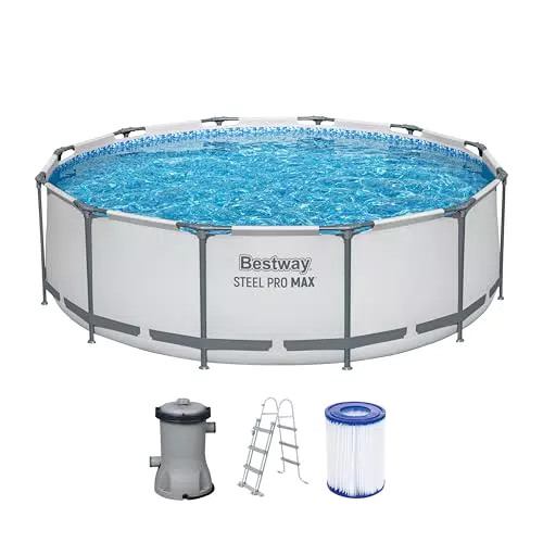 Bestway Steel Pro MAX Frame Pool Set mit Filterpumpe Ø 366 cm