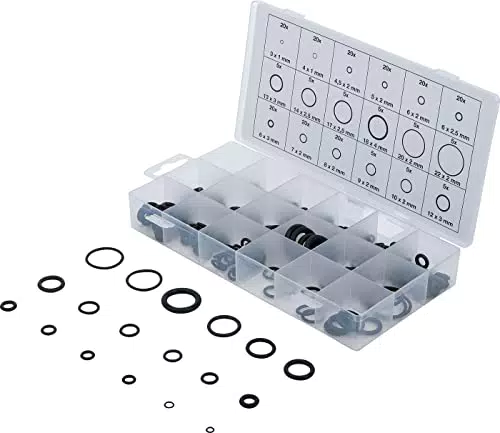 BGS O-Ring-Sortiment 8044 Ø 3 - 22 mm aus NBR mit Sortimentskasten