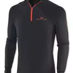 Black Crevice Herren Skirolli Zipper Shirt, dunkelblau/gelb