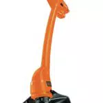 Black+Decker GL360 Rasentrimmer 350 W mit 25 cm Schnittbreite und Auftipp-Automatik