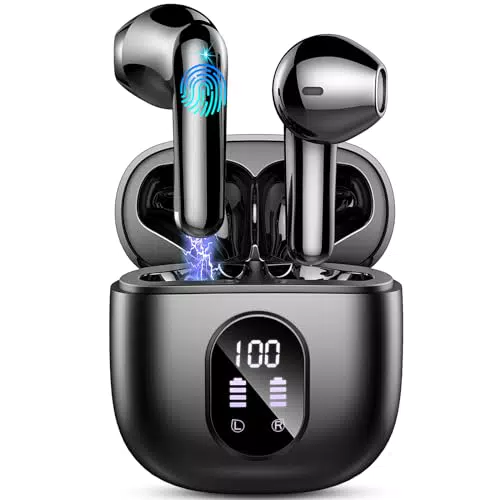 Bluetooth Kopfhörer In Ear mit 50H Spielzeit und ENC Noise Cancelling Mic