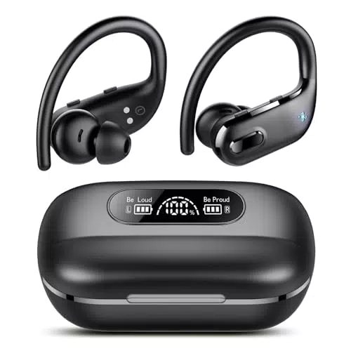 Bluetooth Kopfhörer Sport, kabellos mit 4 ENC Mikrofon, IPX7 wasserdicht