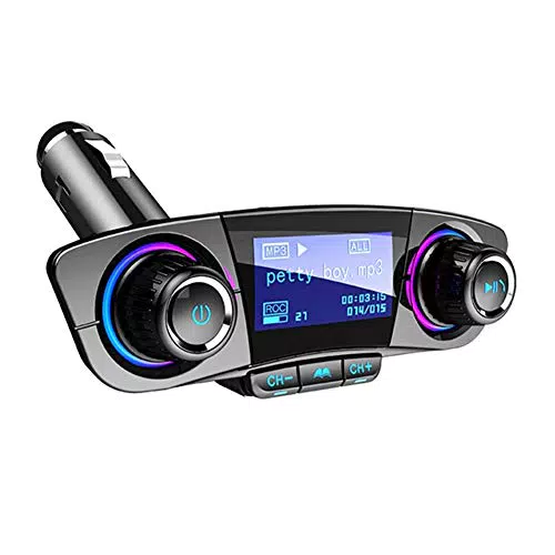 Asudaro Bluetooth Transmitter BT06 - Auto Radio Adapter mit Dual USB Ladegerät