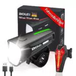 BOLEi LED Fahrradlicht Set 100 LUX - StVZO zugelassen, USB aufladbar, IPX5 wasserdicht