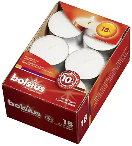 Bolsius Teelichter aus Wachs – Lange Brenndauer für stimmungsvolles Licht
