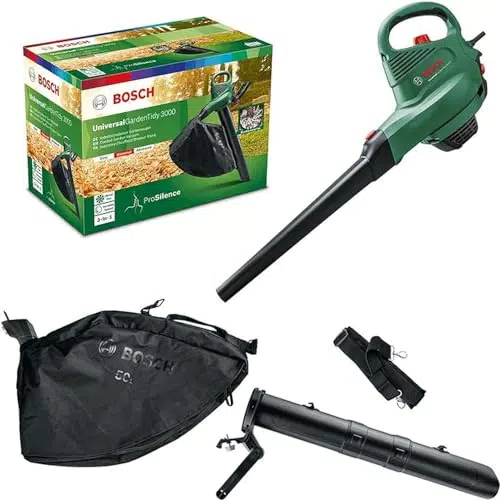 Bosch Laubsauger UniversalGardenTidy 3000 – Blasen, Saugen und Häckseln