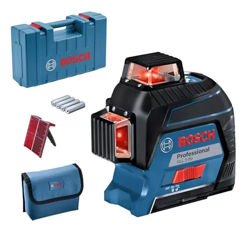 Bosch Professional Linienlaser GLL 3-80 G - Grüner Laser für den Innenbereich