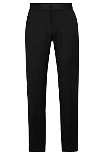 BOSS H-Lenon Tux Regular-Fit Smokinghose aus Schurwolle