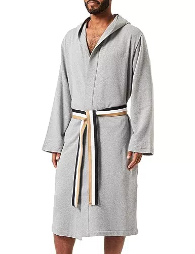 BOSS Bademantel Iconic F. Terry Robe, Grey