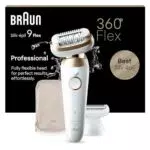 Braun Silk-épil 9 Flex Epilierer Damen - Haarentferner mit 5 Aufsätzen und Tasche