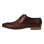Bugatti Business Halbschuhe aus Leder, Derby mit Handfinish und Querkappe