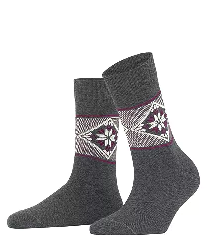 Burlington Damen Socken Retro Ski Schurwolle gemustert