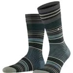 Burlington Herren Socken Stripe M - Gemusterte Wolle für hohen Tragekomfort
