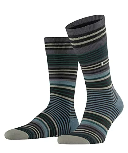 Burlington Herren Socken Stripe M - Gemusterte Wolle für hohen Tragekomfort
