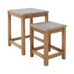 BUTLERS Beistelltische aus FSC® Holz für Balkon, Terrasse und Garten