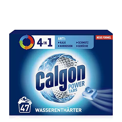 Calgon 4-in-1 Power Tabs – Wasserenthärter gegen Kalk und Gerüche in der Waschmaschine