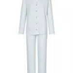 CALIDA Sweet Dreams Pyjama Damen, 100% Baumwolle, durchgeknöpft, mit Gummibund