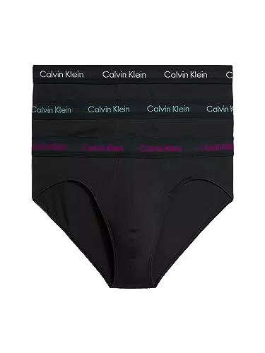 Calvin Klein Herren Hip Briefs aus Baumwolle mit Stretch