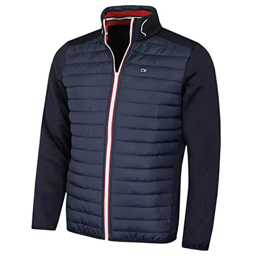 Calvin Klein Herren Hybrid Jacke - Schwarz/Silber