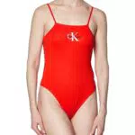 Calvin Klein Jeans Damen Body aus Baumwolle mit Stretch