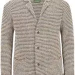 Charles Colby Herren Strickjacke Sir Curbour Hellbraun - Größe 3XL