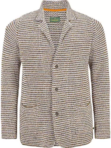 Charles Colby Herren Strickjacke Sir Curbour Hellbraun - Größe 3XL