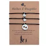 CheersLife Mutter-Tochter Armband Edelstahl Herz Schmuck Geschenke für Frauen