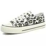CHICMARK Damen Sneaker Leopard Espadrilles - Modisches High/Low Top (Gelb)