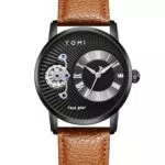 CIVO Herren Uhr Klassische Lederarmband Analog Wasserdicht Quarz Datum