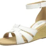 Clarks Damen Kyarra Joy Keilsandale, White Leather