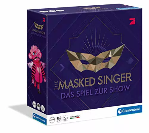 Clementoni The Masked Singer – Familienspiel für 3-10 Spieler ab 12 Jahren