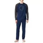 CR7 Cristiano Ronaldo Langarm-Pyjama-Set für Herren