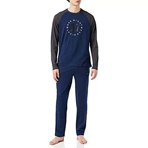 CR7 Cristiano Ronaldo Langarm-Pyjama-Set für Herren
