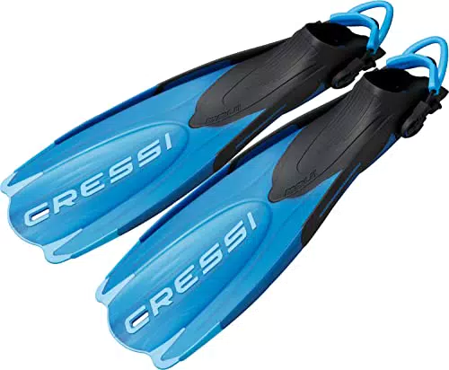 CRESSI Maui Long Fins - Verstellbare Flossen mit EBS System für Schwimmen und Schnorcheln