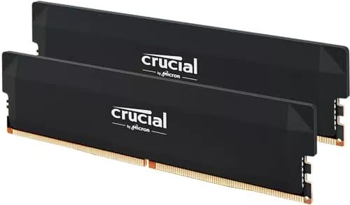 Crucial Pro DDR5 RAM 32GB 6000MHz CL36, Overclocking Gaming, Intel XMP 3.0, AMD EXPO