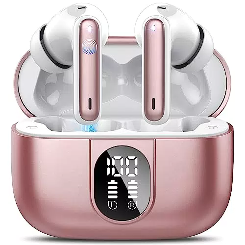 Csasan Bluetooth Kopfhörer, Kopfhörer Kabellos Bluetooth 5.3 Deep Bass mit 4 ENC Mic