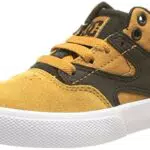 DC Shoes Kalis Vulc-Mid-Top Leather Shoes for Boys Sneaker
