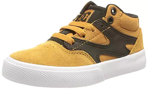 DC Shoes Kalis Vulc-Mid-Top Leather Shoes for Boys Sneaker