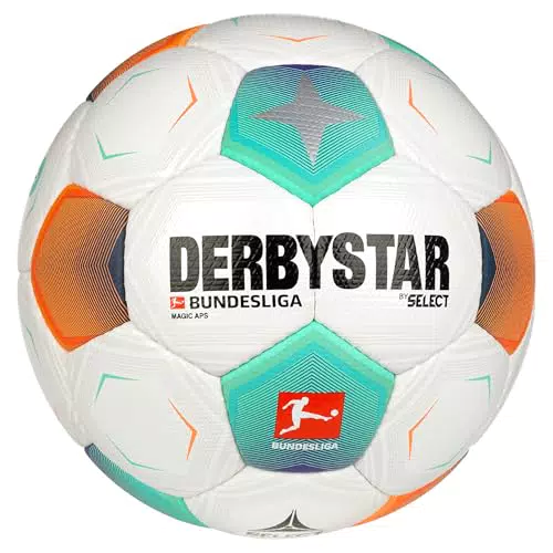 Derbystar Bundesliga Magic APS Fußball - Hochwertiger Spielball für Profis