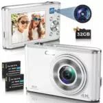 Digitalkamera mit 4K Autofokus, 48MP HD, 2,8 Bildschirm und 16X Digitalzoom