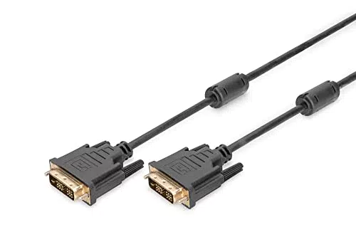 DIGITUS DVI-Kabel DVI-D (18+1) Full HD 2m Single Link 60Hz für Monitor und PC