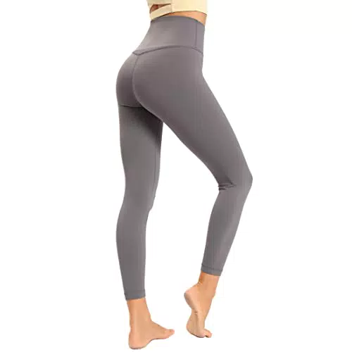 Dmwhsy Damen Lauf Leggings mit hoher Taille und Bauchkontrolle für Yoga