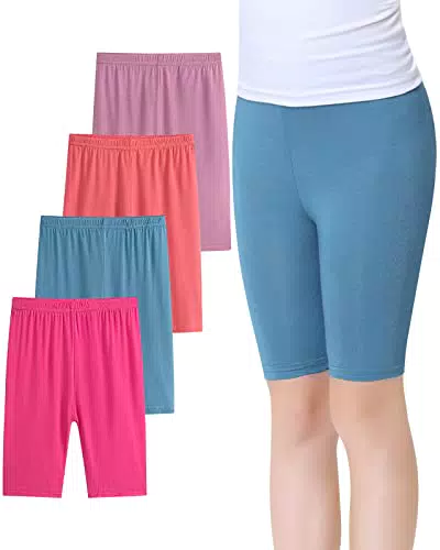 Mädchen Leggings Kurze Hose Sommer 4er-Pack 152-158 (Größe 160)