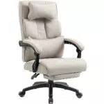 Dowinx Ergonomischer Bürostuhl mit Fußstütze und gepolsterten Armlehnen