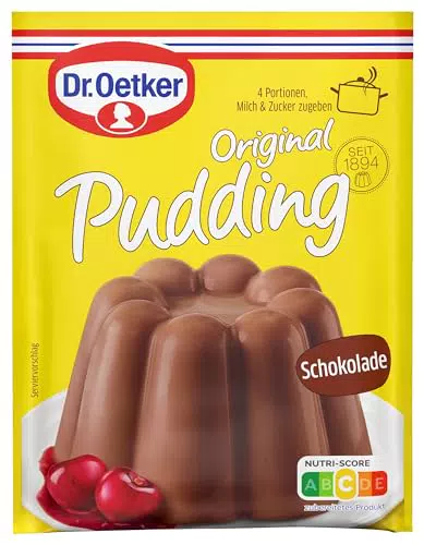 Dr. Oetker Original Pudding Schokolade – Leckeres Dessert für Schokoladenliebhaber