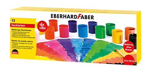 Eberhard Faber Malfarben Set EFA Color, 18 ml, hochwertige Deckfarben