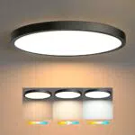 EDISHINE LED Deckenleuchte Flach 28W, Schaltersteuerung, Warmweiß/Neutralweiß/Kaltweiß